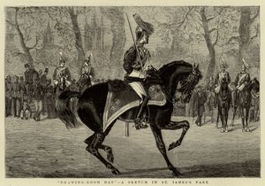 Día de salón, un boceto en el Parque St James de Henry Payne